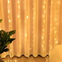 Luz De Cinta LED Para Cortina USB 600/300/200/100 LED Decoración Navideña Para Dormitorio Luz Colgante De Navidad Para Interior - details 10