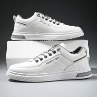 Zapatos Casuales Para Hombre De Color Sólido Y Moda Portátiles Cómodos Planos Antideslizantes Y Resistentes Al Desgaste Deporte Con Suela De Cuero Viscosa Talla Verdadera - details 17