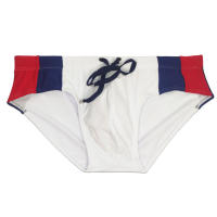 Bragas De Natación Para Hombre Moda Verano 2023 Estilo Low Waist Splicing Bikini Deportivo Para Playa Y Surf Material Poliéster Y Spandex - details 14