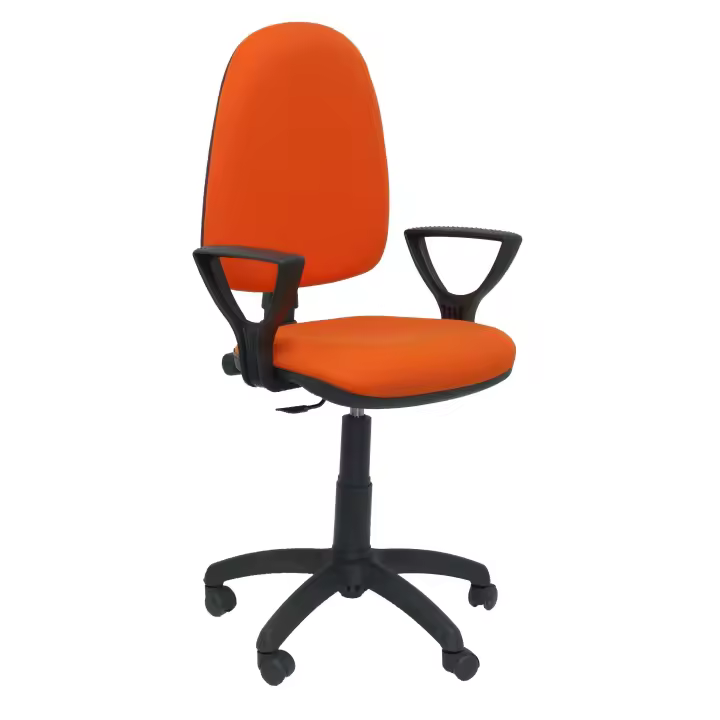 Piqueras Y Crespo Silla de Oficina Ergonómica con Brazos Regulable en Altura BALI Naranja Oscuro - 1