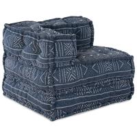 Pouf Modular vidaXL Índigo 70x70x54 Tela - details 1