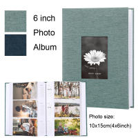 Álbum De Fotos De 6 Pulgadas Con Cubierta De Lino 200/300 Hojas Interiores Escriptorios Para La Colección De Fotos De Crecimiento De Niños - details 8