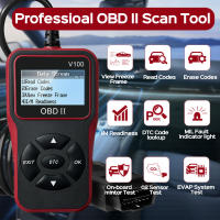 Herramienta De Diagnóstico OBD2 Lector De Códigos Del Motor De Auto Con Reset Enhanced OBDII/EOBD Para Coches RUOGINSS - details 2