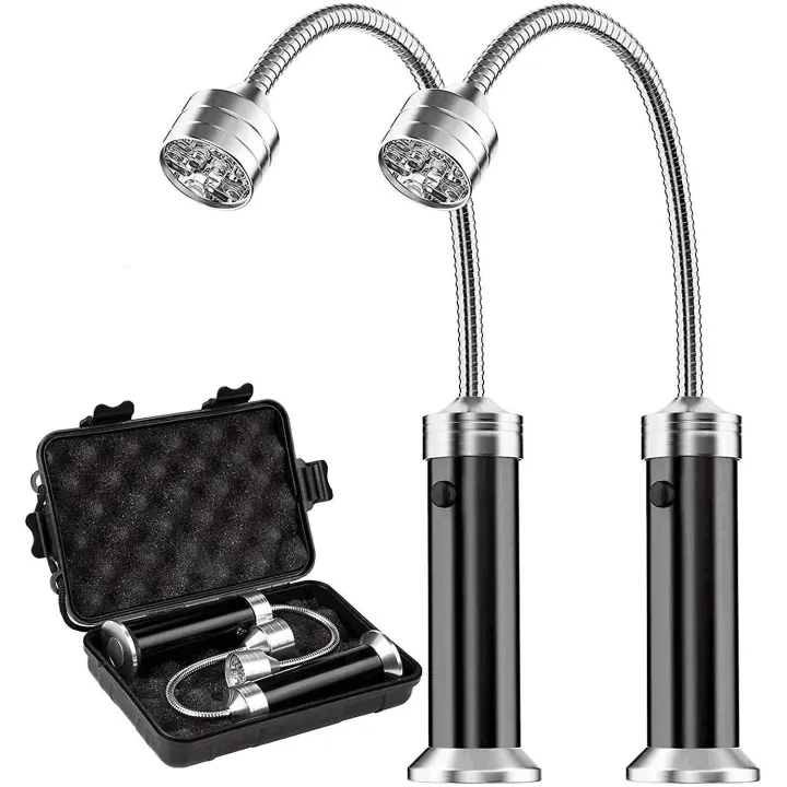 Juego de Luces para Barbacoa con Base Magnética - 360 Grados de Rotación - Flexible y Ajustable - 1