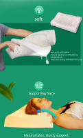 Almohada De Látex Natural Para Cuello 40x60cm Con Funda Almohada Para Adultos Y Niños Masaje De Columna Vertebral Uso En Hogar Y Hotel - details 1