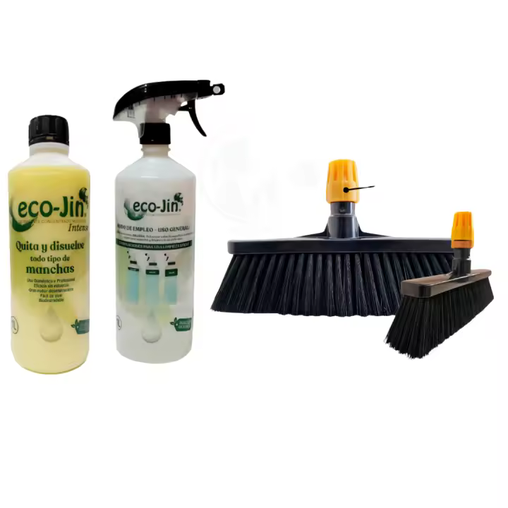 Ecojin a Elegir + Difusor + Nueva Escoba de Laboncler para Interior – Escoba con Efecto Electrostático que Atrapa Pelos, Polvo y Pelusas con Eficiencia. Diseño con Base Ultrarresistente a Golpes, Rosca de Sujeción Fija - 1
