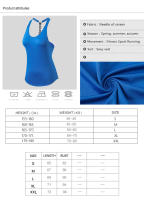 Top De Gimnasio Para Mujer En Color Negro Sin Mangas Yoga Fitness Running Deporte Con Letras Espalda Descubierta Camiseta Transpirable Y De Secado Rápido - details 2