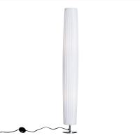 HOMCOM Lámpara de Pie Moderna para Dormitorio Comedor Salón (2 E27 Bombilla) Interruptor de y Bajo Consumo con Base de Acero Inoxidable 120 cm Blanco - details 0