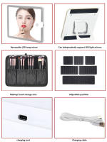 Estuche De Maquillaje Para Mujer Con Espejo Y Gran Capacidad LED Inteligente Estuche De Belleza Y Cuidado De La Piel De Viaje Estilo Fashion - details 8