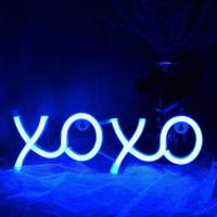 LED Neón XOXO Amor Luces Strip De Neón Para Decoración De Boda Jardín Habitación Dormitorio Decoración De Pared Regalo De Fiesta Noche - details 5