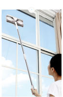 Cepillo De Limpieza De Ventanas Telescopio Mango Largo Herramienta De Limpieza Para El Hogar Con Esponja Y Aluminio - details 3