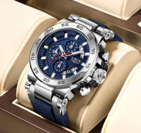 Reloj De Pulsera Deportivo Para Hombre LIGE Lujo Nueva Gran Dial Impermeable Cuarzo Reloj Cronógrafo Luminoso Resistente Al Choque Relogio Masculino - details 15