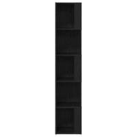 Gabinete Esquinero vidaXL Negro Roble 33x33x164,5 cm Madera - details 5