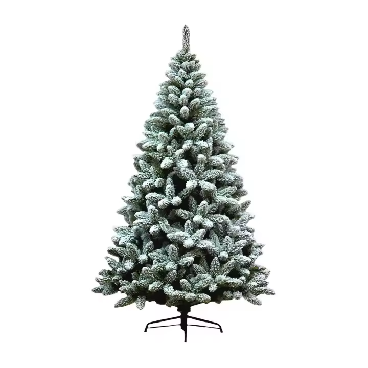 PLUS HOME Árbol de Navidad nevado Harry con base soporte metálica: 120 cm (277 puntas) con fruto rojo, 150 cm (427 puntas) con fruto rojo, 180 cm (725 puntas) con fruto rojo, 210 cm (963 puntas) con fruto rojo, 240 cm (1669 puntas) con fruto rojo. - 1