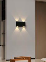 Lámpara De Pared LED Para Decoración De Hogar Moderna Y Minimalista Para Dormitorio Sala De Estar Pasillo Hotel Luz Cuadrada - details 6
