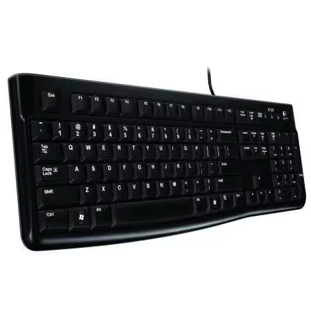 Logitech k120 teclado usb - resistente a salpicaduras - cable de 1.50m - 1