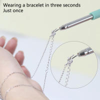 Herramienta De Ayuda Para Cierre De Pulseras 1Pc Herramienta De Joyería Para El Piel Clip De Apertura Rápida Para Pulseras - details 2