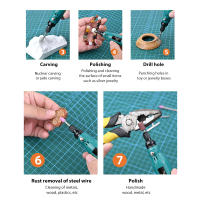 JENAJOM Taladro Inalámbrico USB Mini Para Joyería Y Metal Tratamiento De Pulido Y Grabado Herramientas Eléctricas Para DIY En El Hogar - details 10