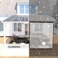 Toldo Transparente Para Invierno Protección De Plantas Fácil Instalación Sin Necesidad De Perforar Impermeable Y UV Adecuado Para Camping Al Aire Libre Balcones Y Jardines Resistente Al Viento Y Frío - details 4