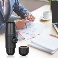 Cafetera espresso manual portátil-Cafetera espresso Manual de 8 barras de presión, tamaño compacto para viajar/camping - Manómetro y Cuchillo incluidos-Maple inoxidable - Compatible con cápsulas reutilizables - details 2