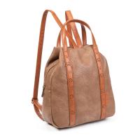 Bolso de mano estilo Boho para mujer, bolso de ecopiel vegana con detalles troquelados, bolso apricot ligero y versátil para primavera y verano, ideal para ciudad o escapadas | Sara Bags - details 1