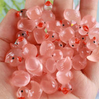 100 Pcs Ornamentos De Resina De Pato Cartoon Brillantes Al Aire Libre Decoraciones Para El Hogar Y Escritorio Regalos Creativos - details 4