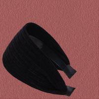 Headband Ancho Para Mujer Accesorio De Pelo Con Detalle De Enredo Fashionable Negro Terciopelo Cubierta Extra Para Mujer - details 6