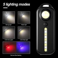 Luz De Hombro Policial LED Roja Y Azul Con Clip Recargable Por USB Advertencia Flash De Seguridad Para Niños Y Juegos De Rol - details 11