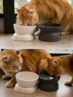 Cuenco Para Mascotas 1Pc Alimento Y Agua Para Gatos Y Pequeños Perros Plástico Forma Redonda Alimento Y Agua Separados - details 5