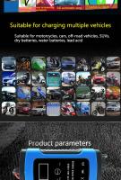 Cargador de batería para coche, CC 12 V, 6 A, protección múltiple, totalmente automático, inteligente, pantalla LCD, reparación por pulsos - details 1