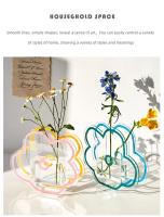 Vaso De Acrílico Creativo Y Artístico Para Flores Moderno Decoración Para Escritorio De Oficina Y Dormitorio Estilo Nórdico - details 6