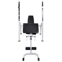 vidaXL Banco Soporte Barras Mancuernas 60,5 kg Musculación Pesas Entrenamiento - details 3