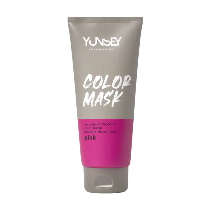 Mascarilla de color ROSA YUNSEY 200ml PINK COLOR MASK Mascarillas de color semipermanente - 1