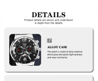 Set De 5 Relojes De Pulsera De Acero Inoxidable Para Hombre DEYROS Moda Calendario Negocios Relojes De Cuarzo Casual Pulsera Collar - details 5