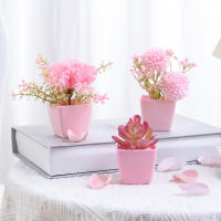 Mini Plantilla De Flores Artificiales Para Decoración Del Hogar Y Oficina Uso Año round Para Mesas Y Estantes En Habitaciones Estudios Y Dormitorios - details 7