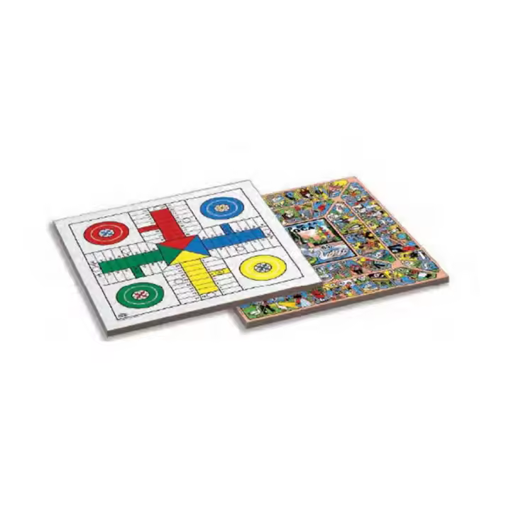 Tablero Parchis 4 y Oca de madera 40x40 cm sin accesorios (Cayro T-138) - 1