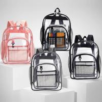 Mochila Transparente Impermeable De PVC Gran Capacidad Para Estudiantes Escuela - details 12