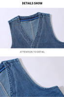 Chaqueta De Denim Para Hombre Chaqueta De Jeans Con Diseño De Cuello V Estilo Casual Todo El Año Prenda Exterior De Moda - details 5