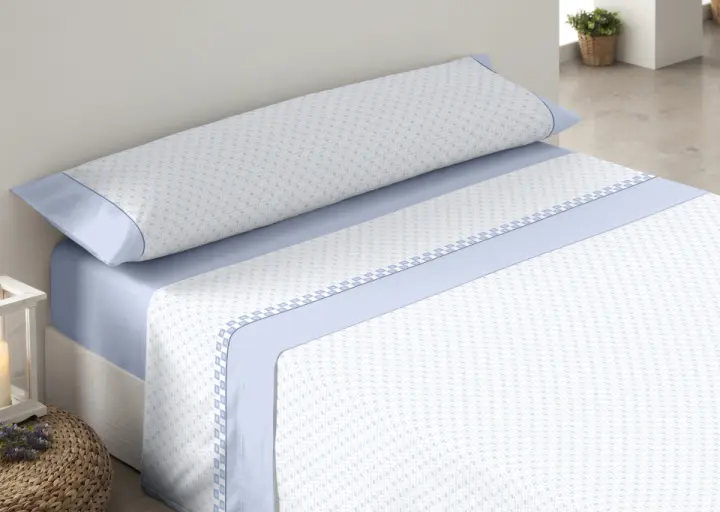 TROVADOR- Juego de sábanas 50% algodón APOLO. Con tratamiento anti piling. Algodón de la máxima calidad. Formado por sábana bajera, encimera y funda/s de almohada. Producto TOP, garantía de calidad. - 1