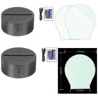 Lámparas LED 3D Luz Nocturna Con Control Remoto Inteligente Y Cable USB RGB Para Decoración De Dormitorio Regalos - details 0