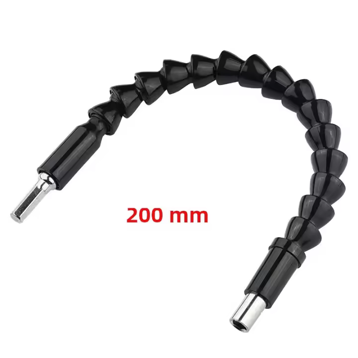 Soporte De Brocas Flexible Para Destornillador Y Taladro Eléctrico Extensión De Eje Universal Con Boquilla De Serpiente Adecuado Para Trabajos DIY En Madera - 1
