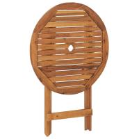 vidaXL Comedor de jardín plegable 3 piezas madera maciza de acacia - details 2