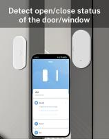 Sensor De Puerta Y Ventana Inteligente Zigbee 3.0 Compatible Con Alexa Google Assistant Para Seguridad Del Hogar Smart Life APP Tuya - details 5