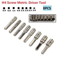 Juego De 8 Piezas De Destornilladores Hexagonales PH2.0 2.5mm 3mm 3.5mm 4mm 4.5mm 5mm 5.5mm Con Rosca H4 Herramientas Manuales - details 0