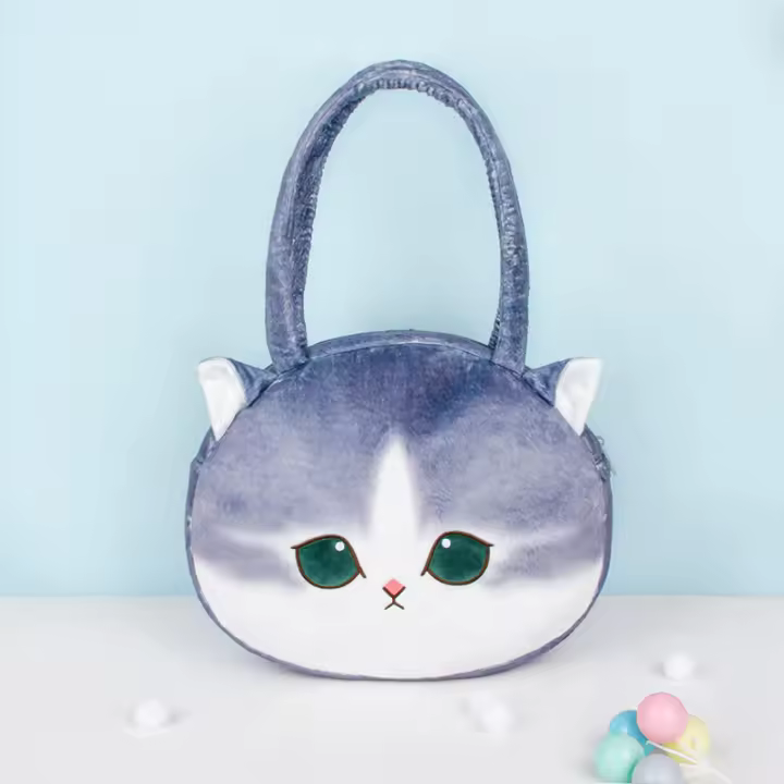 Muñeco De Peluche Gato Original Mofusand 32cm Naranja Azul Oro Kawaii Juguete De Peluche Para Bolso De Mano Y Hombro Para Todas Las Edades - 1