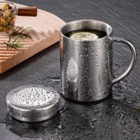 Taza De Café De Acero Inoxidable 200/300/400ML Taza Termo Doble Capa Antigolpes Portátil Para Bebidas Como Cerveza Té Jugo - details 9