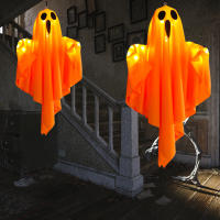 Fantasma LED Blanco Brillante Para Halloween Decoración De Casa Horripilante Con Luz De Hadas Interior Exterior Prop De Terror - details 5