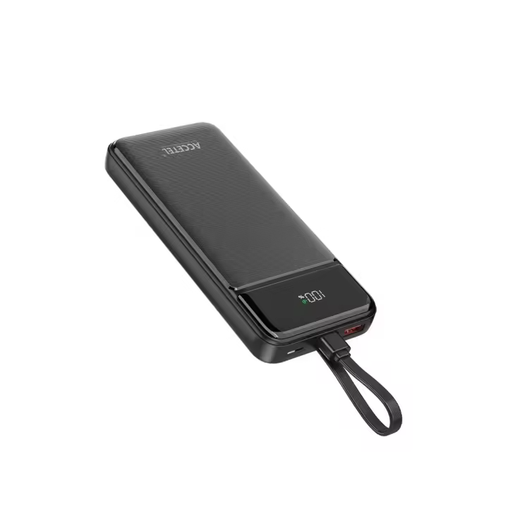 Batería externa de Carga Rápida 10000mAh 22.5W PD+QC3.0 - Negro PBB2415B Marca Accetel - 1