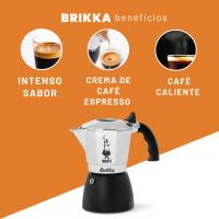 Bialetti - Brikka, la única cafetera capaz de hacer un Espresso Cremoso, 4 tazas (170 ml), Aluminio y Negro - Cafetera Italian de Alta Calidad - details 4