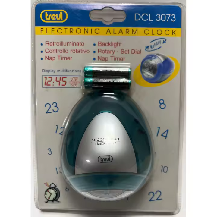 DESPERTADOR TREVI ALARM CLOCK DCL 3073 INCLUYE PILAS - 1